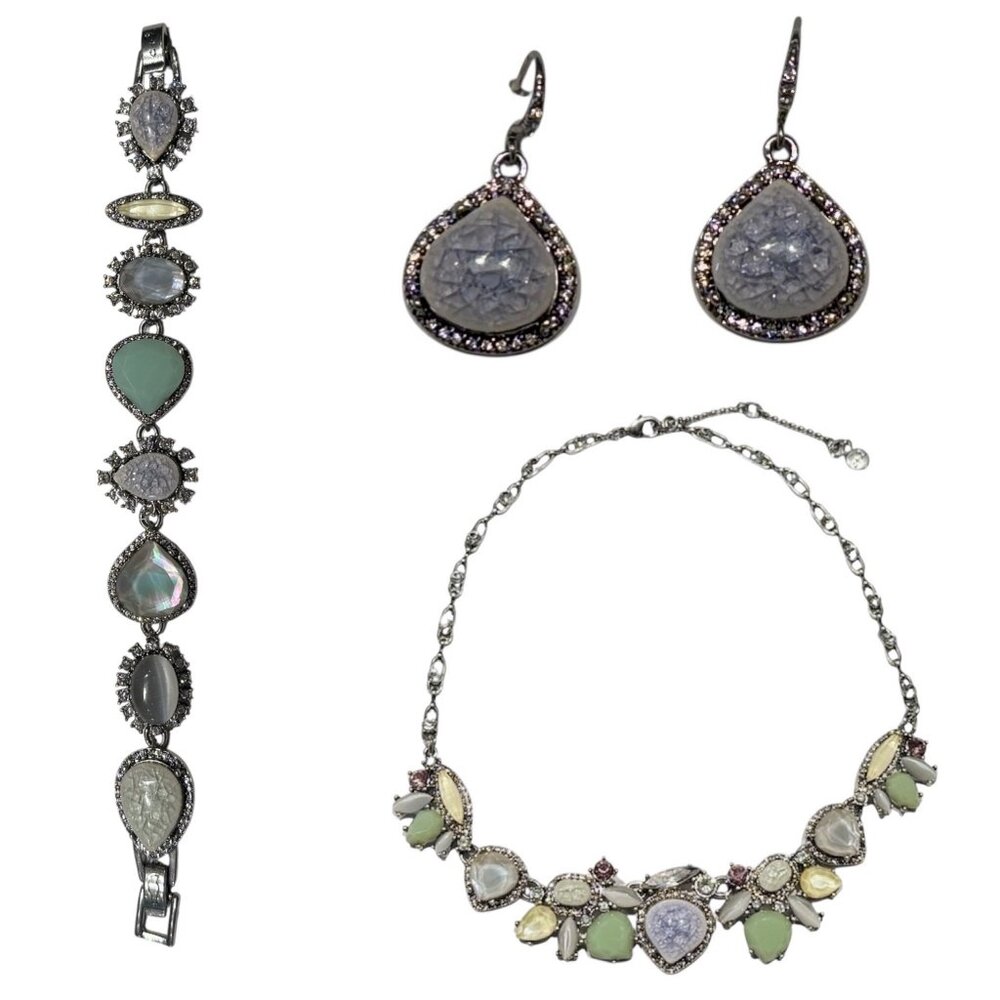 Chloe + Isabel Misty Morning Collar Necklace, Bracelet, and Drop Earrings - Picture 2 of 5